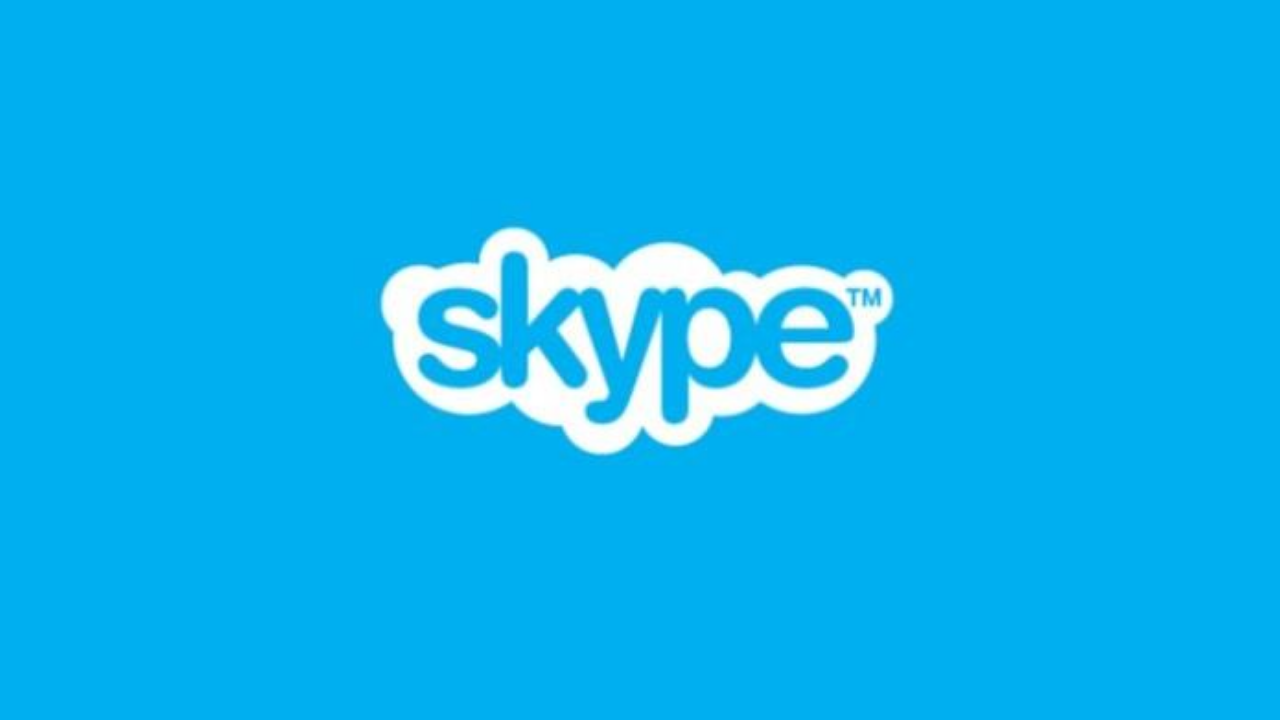Imagem mostra o logotipo do skype chamadas de vídeo