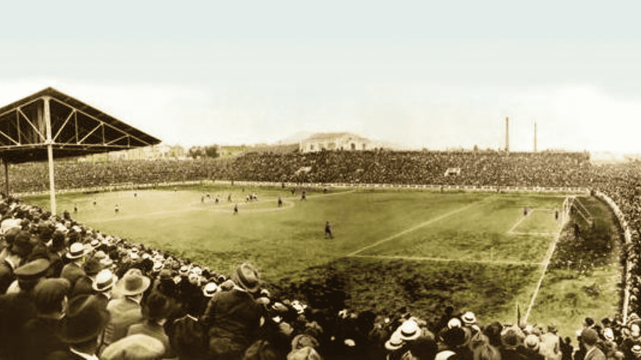 Imagem mostra o antigo estadio Les Corts