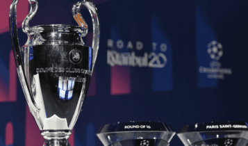 Taça da champions league em destaque no sorteio das quartas de final