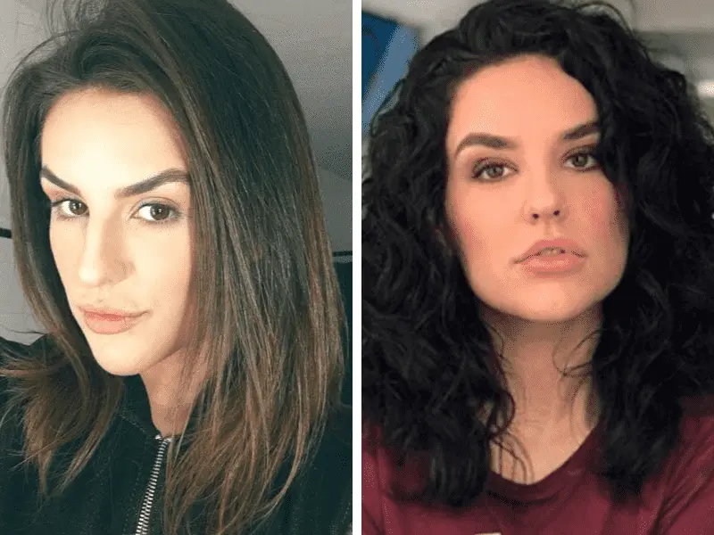 Imagem mostra Kéfera e sua transição capilar