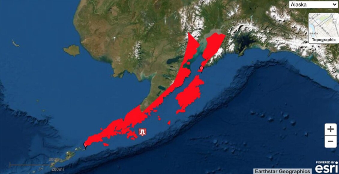 alerta de tsunami no alasca