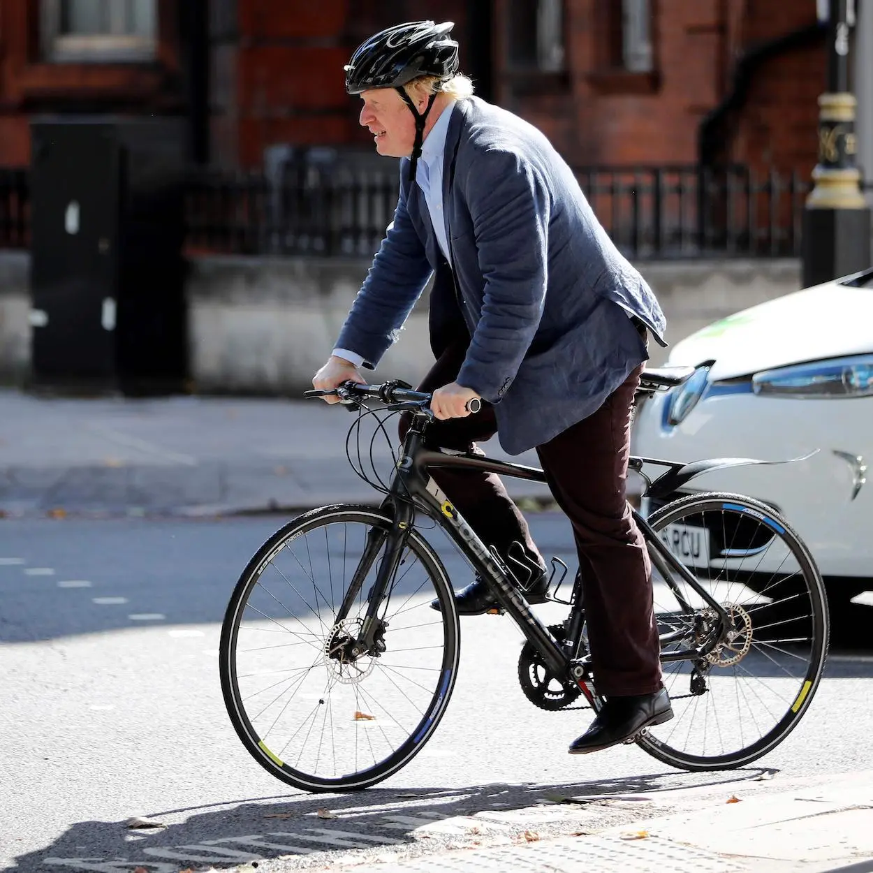 Boris Johnson em campanha contra a obesidade