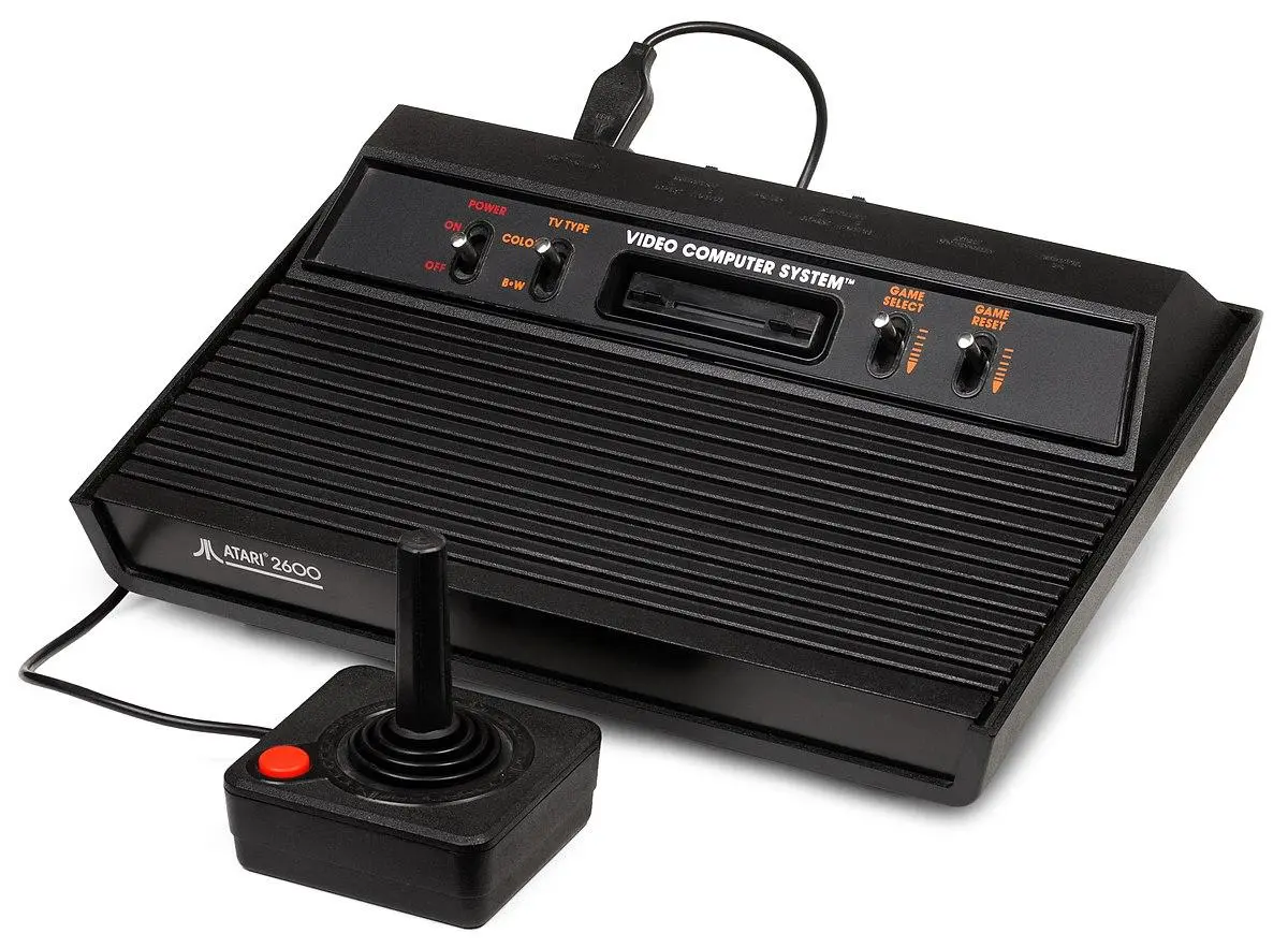 Imagem mostra o console Atari, princiapl nome na história do videogame