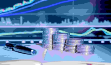 Moedas e gráfico ao fundo - melhores corretoras 2020