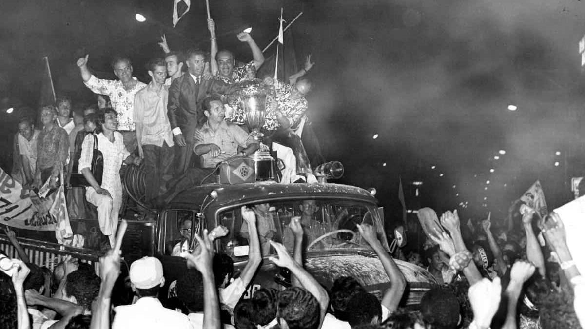 Comemoração do título do Brasileirão de 1971