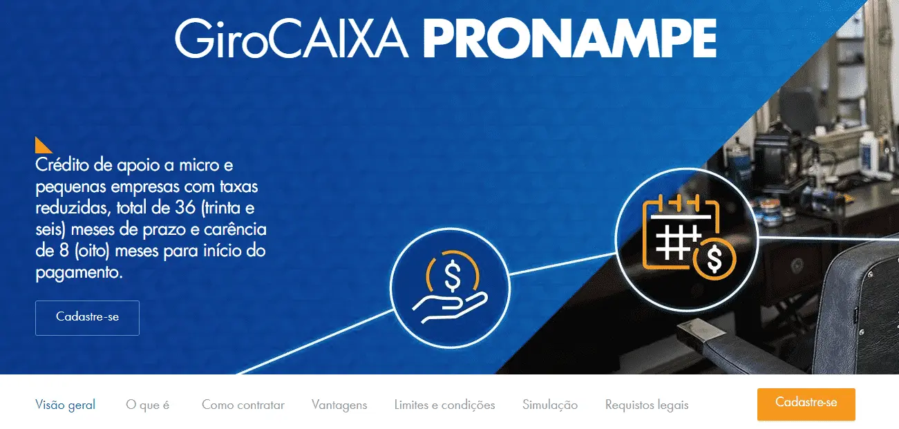 Site da Caixa Econômica Federal