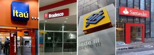 logotipo principais bancos brasileiros