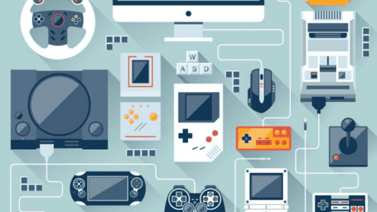 Imagem mostra alguns controles lançados na história do videogame
