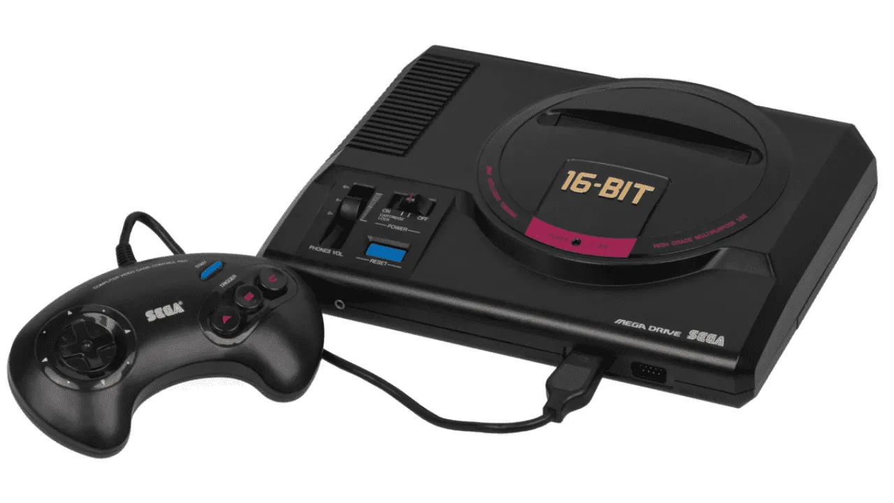 Imagem mostra o Mega Drive 