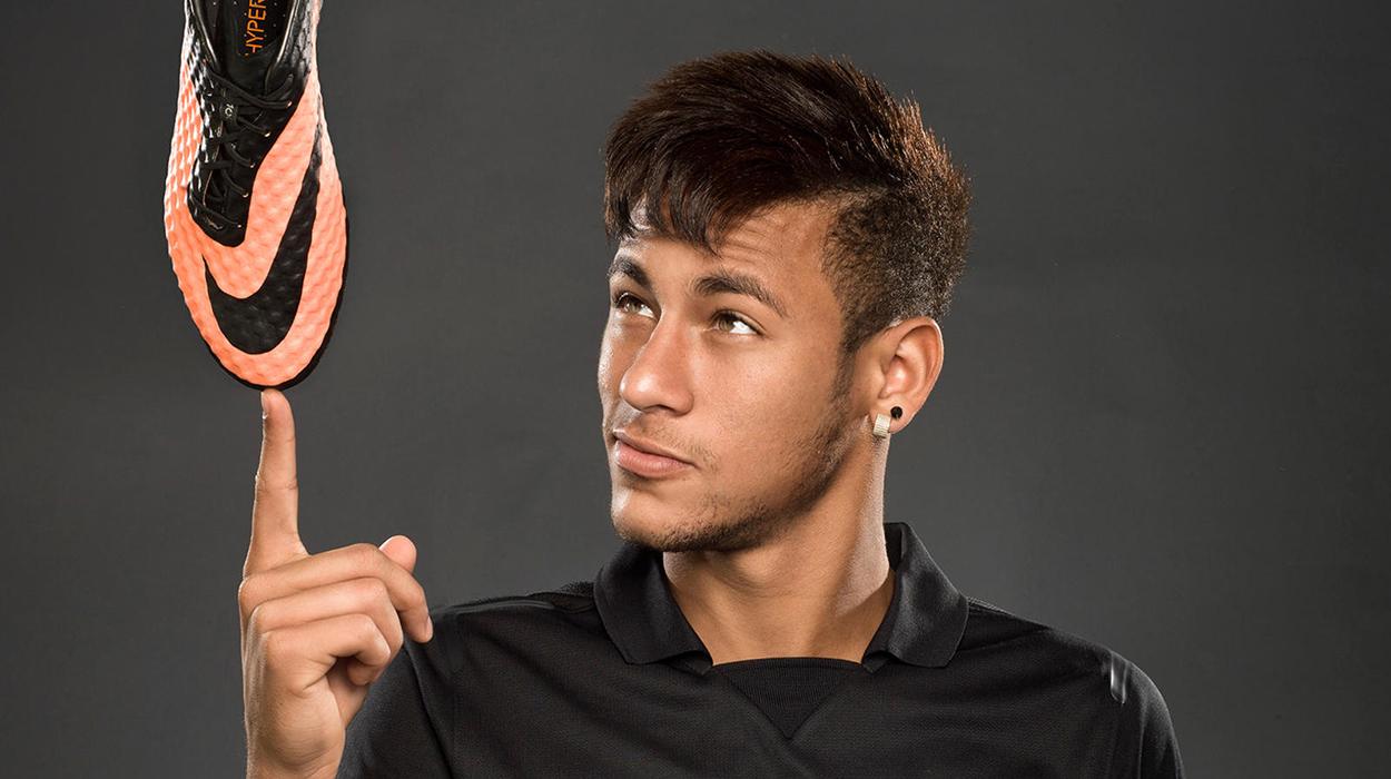Neymar em anúncio para a nike