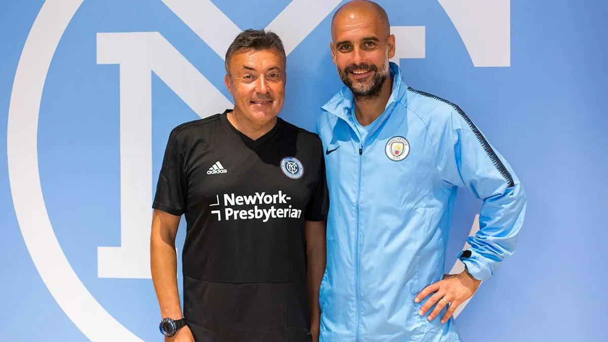 Domènec Torrent e Pep Guardiola