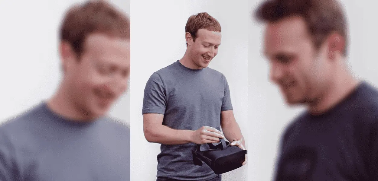 Mark Zuckerberg em foto promocional anunciando lançamento do Oculus Rift em 2016