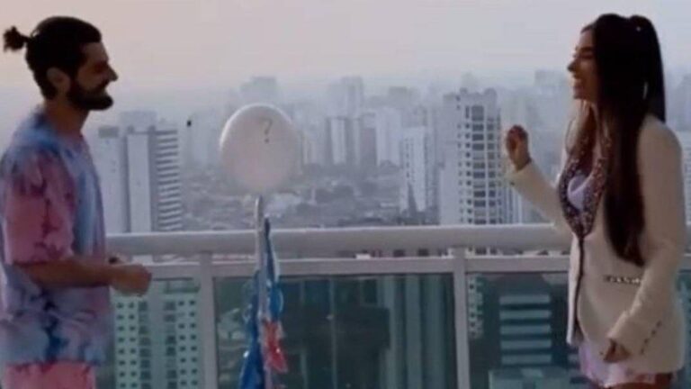 Alok e Romana Novais descobrem sexo do bebê com fogos artifício