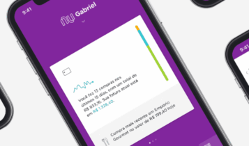 Interface da Nuconta, a conta do Nubank.