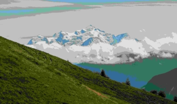 galeria no mont blanc começa a derreter