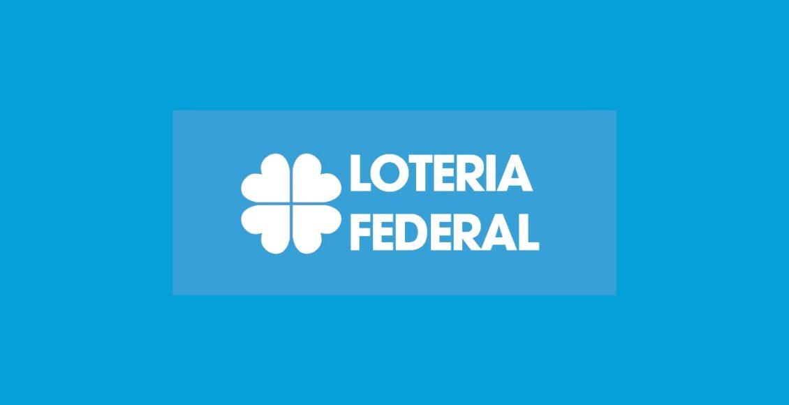 Resultado Loteria Federal - a imagem mostra o escrito "Loteria Federal" em destaque no fundo azul