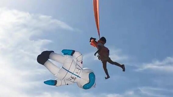 Pipa arrasta criança de 3 anos pelos ares em Taiwan, veja o vídeo