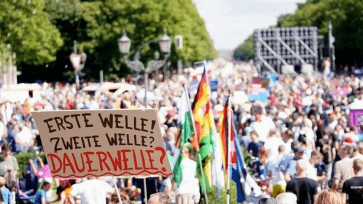 protestos anti-corona