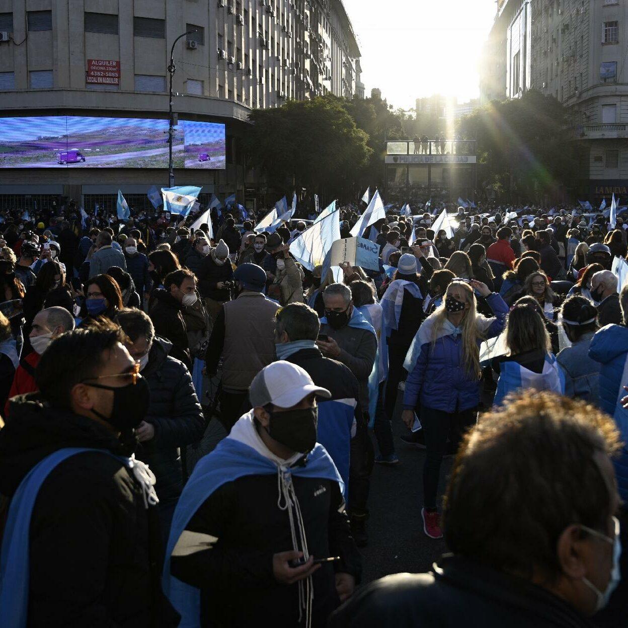 protestos na argentina