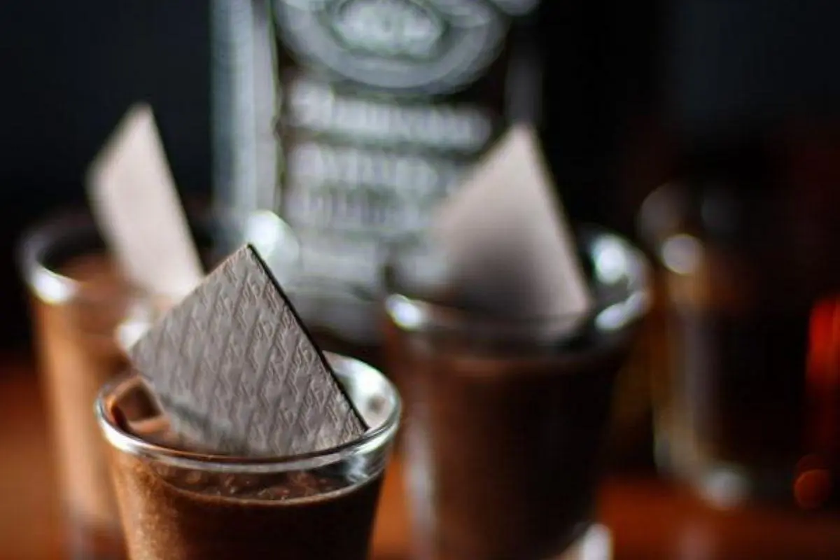 Mousse de chocolate e Jack Danie