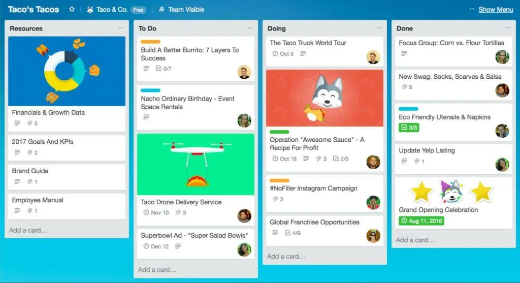 Aplicativo trello