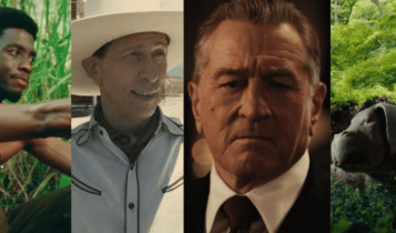 colagem com cenas de 5 dos melhores filmes para assistir na Netflix