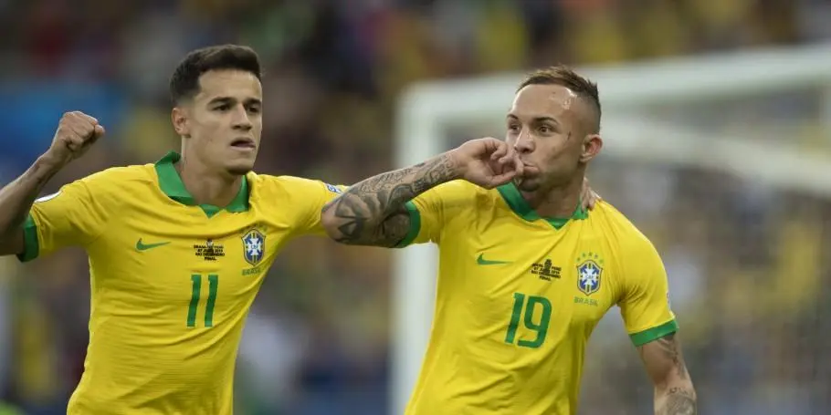 Coutinho e Cebolinha na final da Copa América