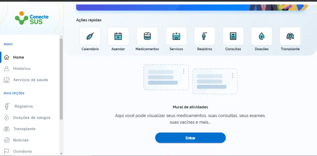 página inicial do portal DigiSus