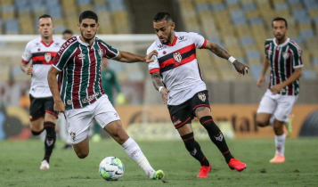 Jogo entre Fluminense e Atlético GO na Copa do Brasil