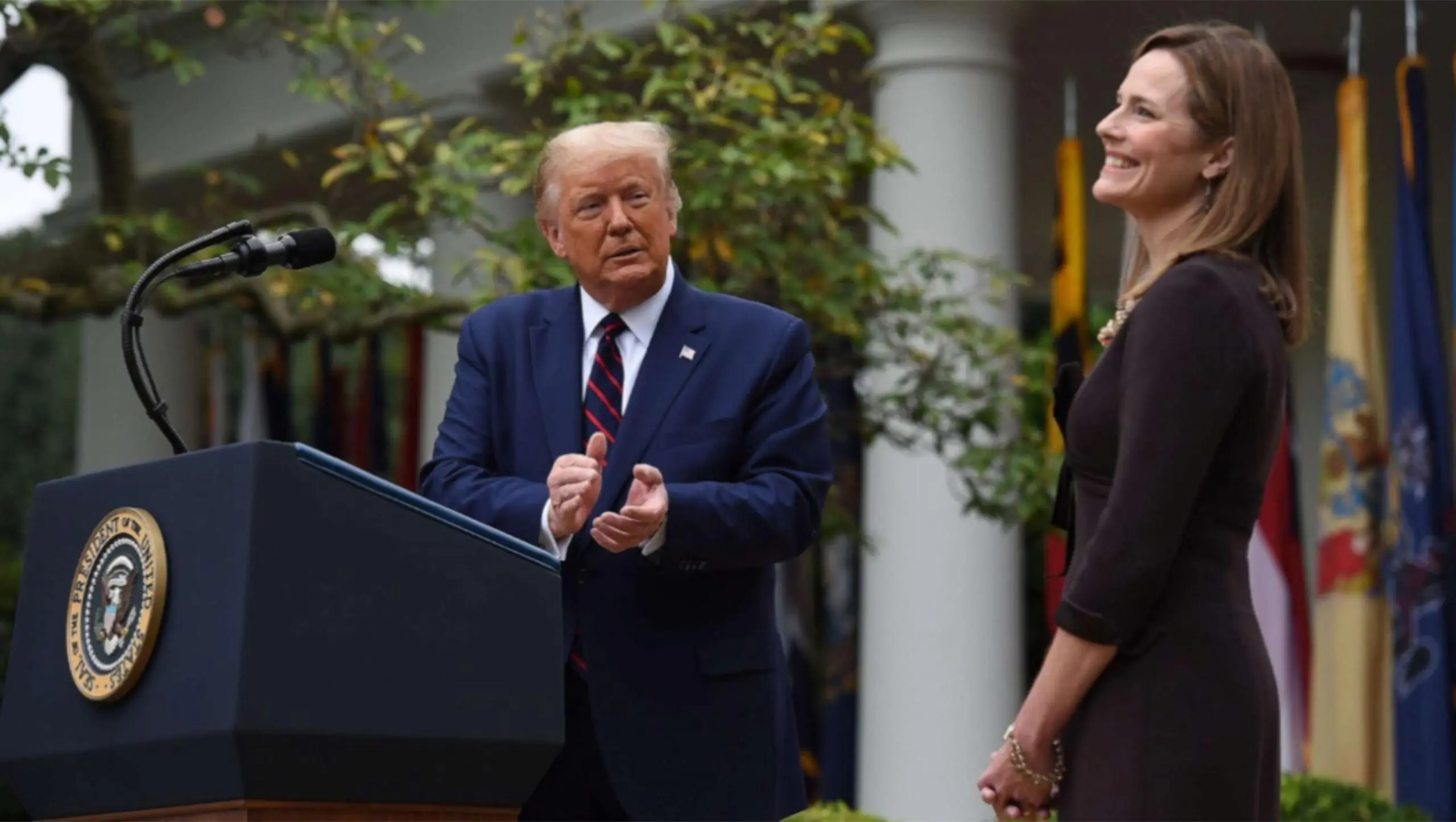 Trump apoia a nomeação de Amy Coney Barret