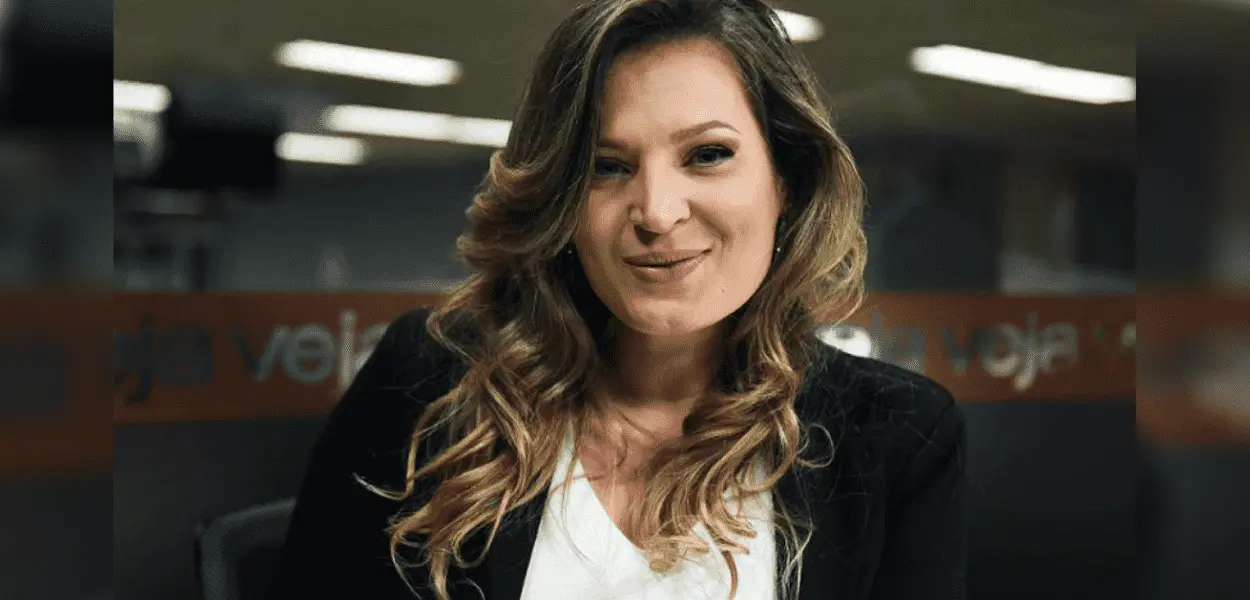 Joice Hasselmann na época que apresentava a TVEJA