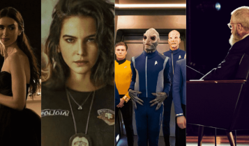 Imagem de três séries de lançamento da netflix de outubro