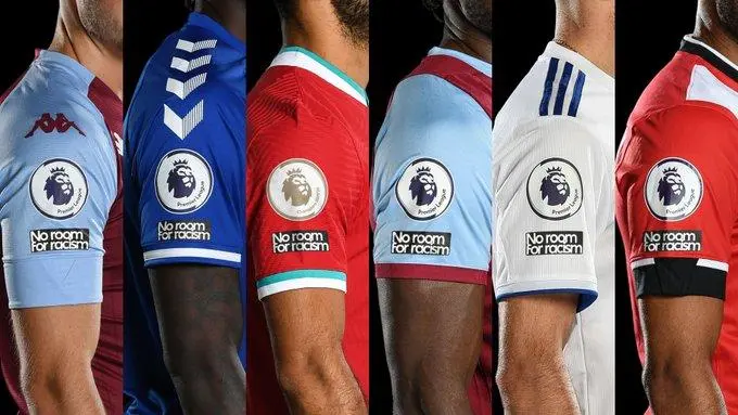 Uniformes da Premier League terão mensagem contra o racismo