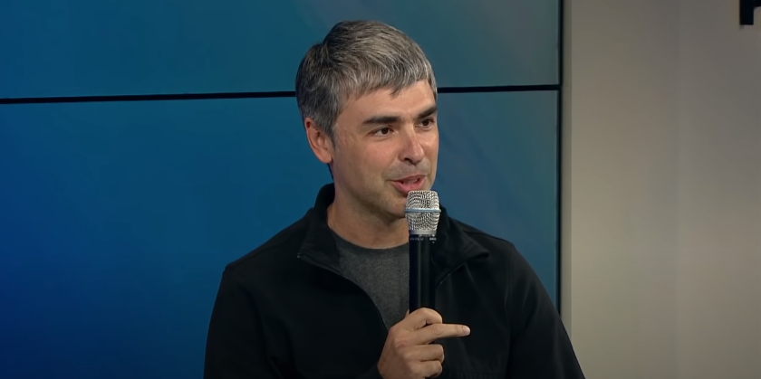 Larry Page durante evento do Google