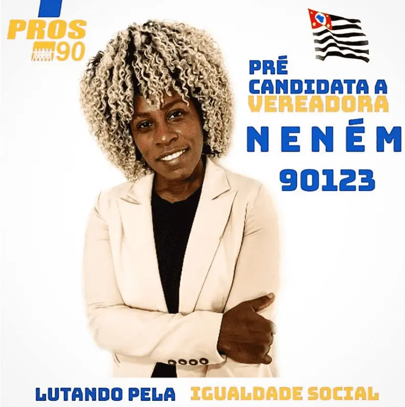 Foto mostra a candidata Neném