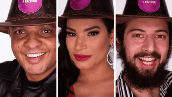Enquete A Fazenda 12: Cartolouco, Raissa ou Beatbox, quem deve ser eliminado?