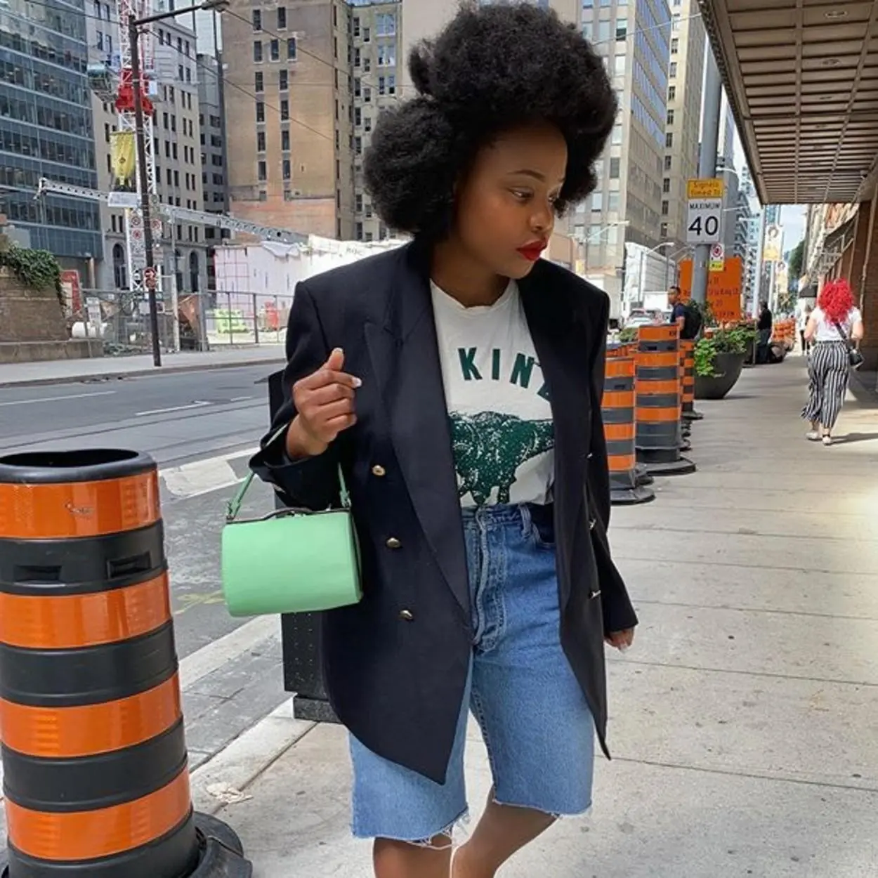 Bermuda larguinha jeans