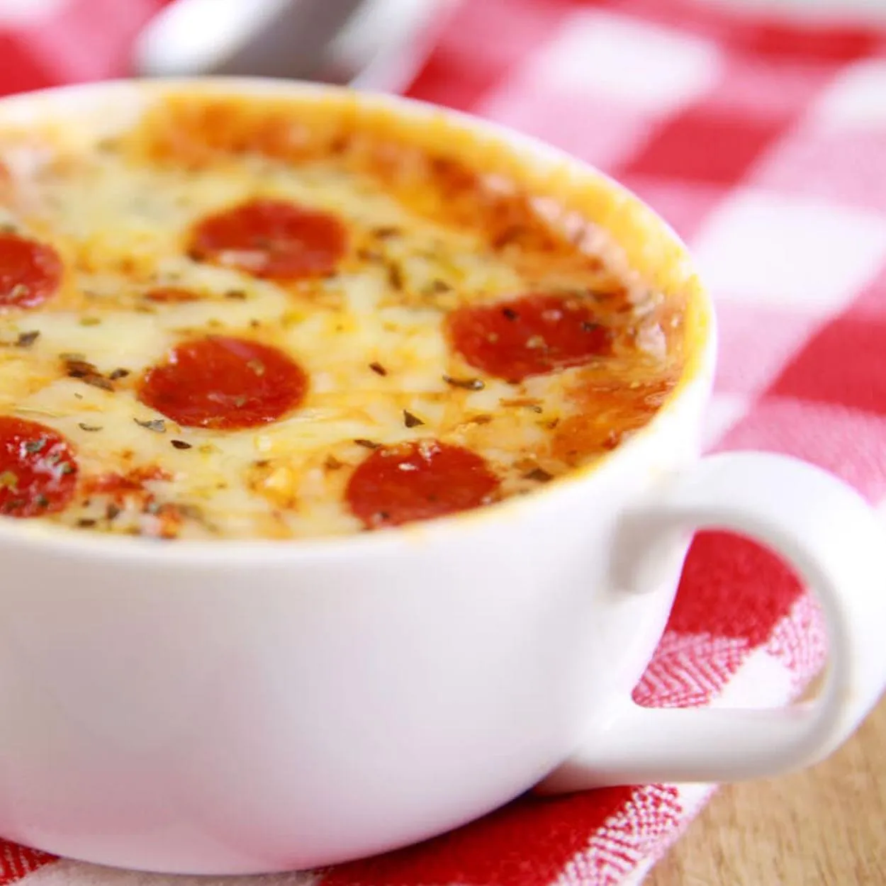 Torta de caneca low carb salgada