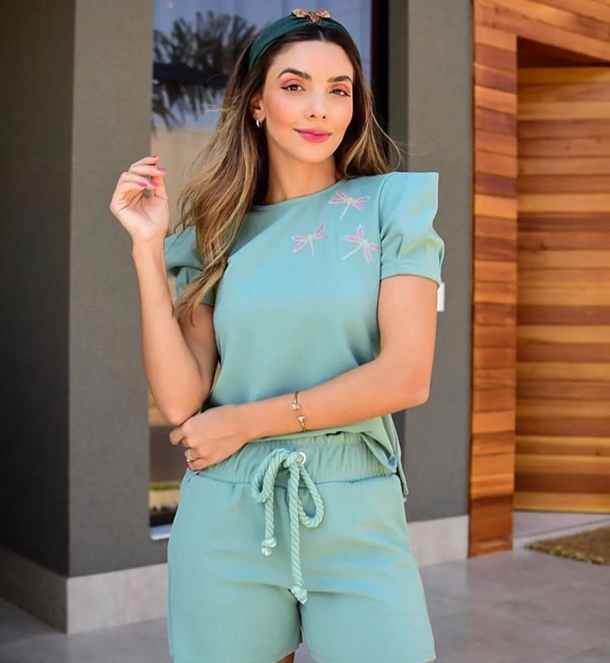 conjuntinho verde-menta