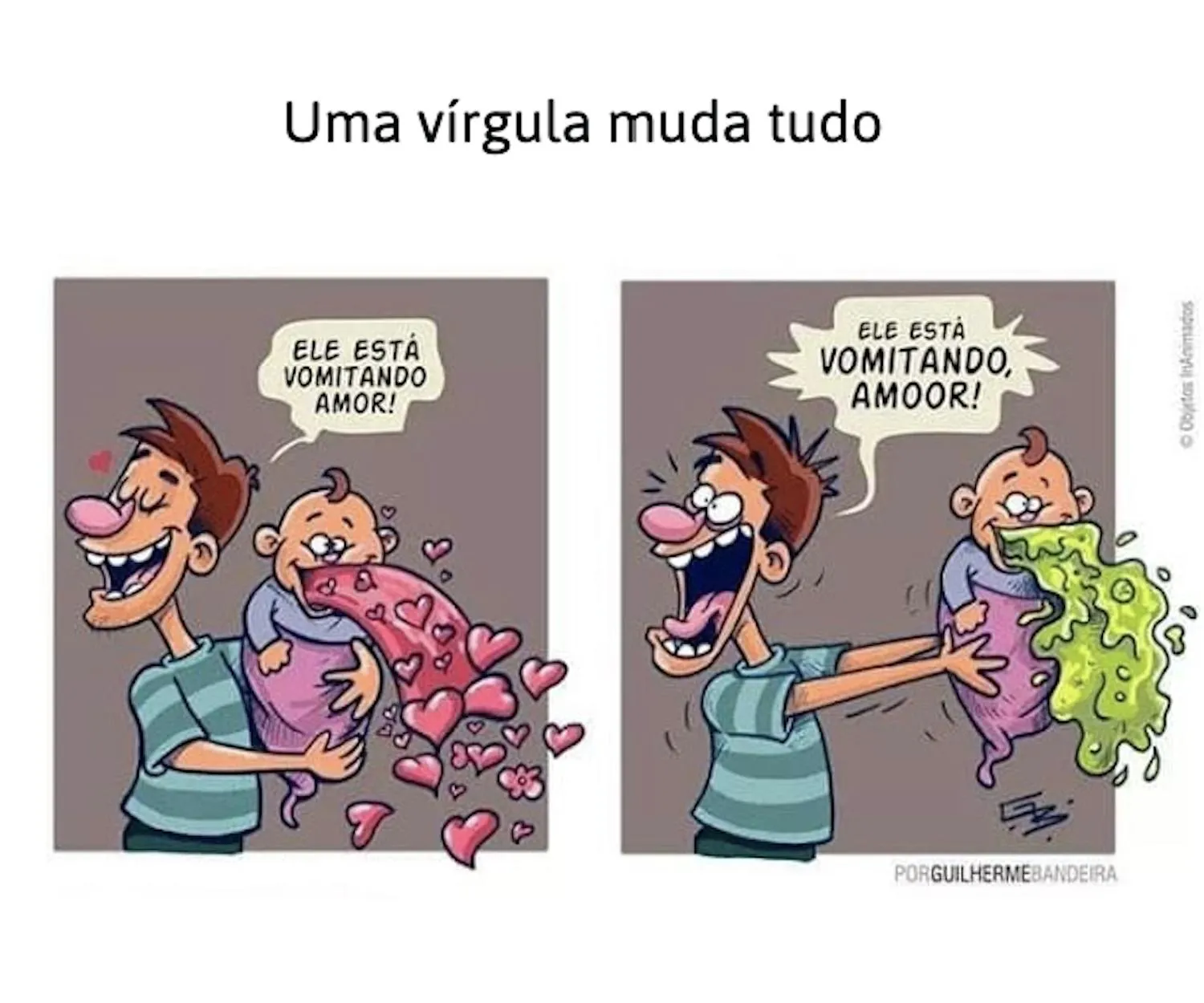 como usar vírgula