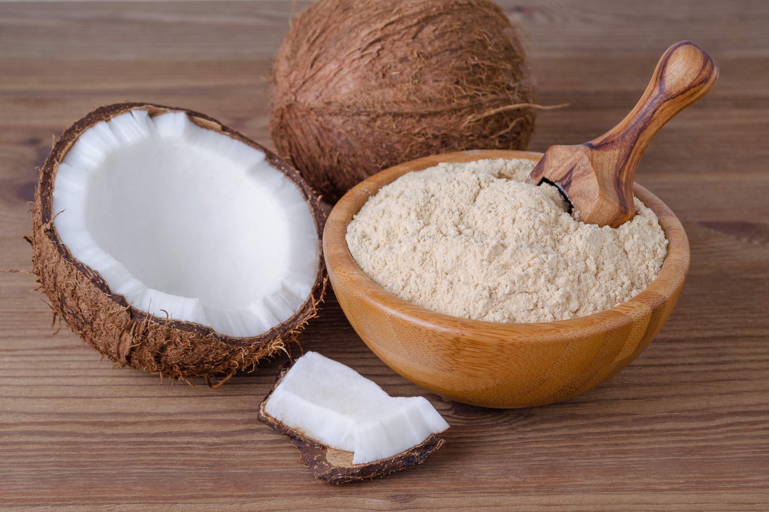 O coco pode ser um corante natural branco