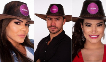 imagens mostram os participantes mais votados na enquete a fazenda 2020