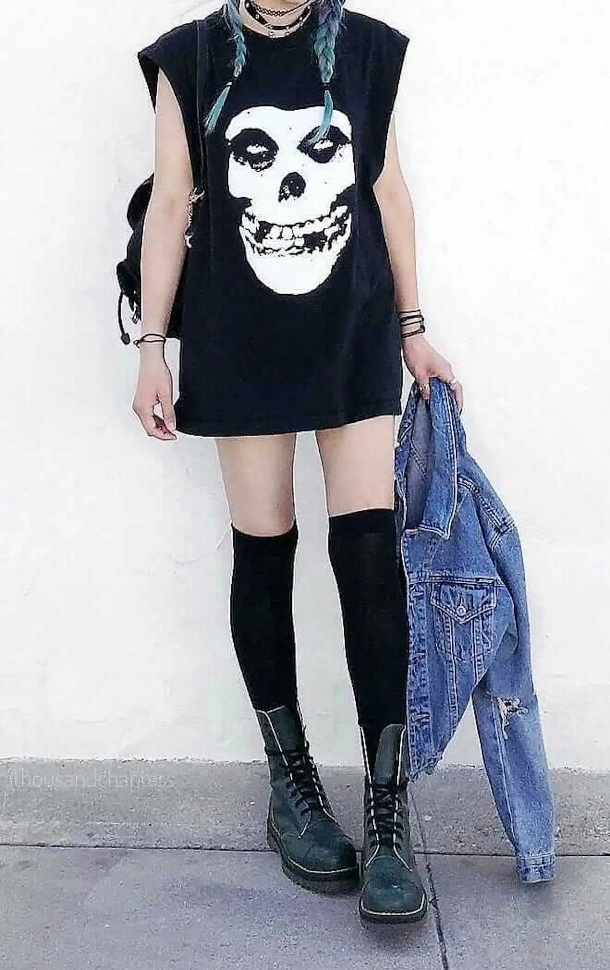 vestido grunge