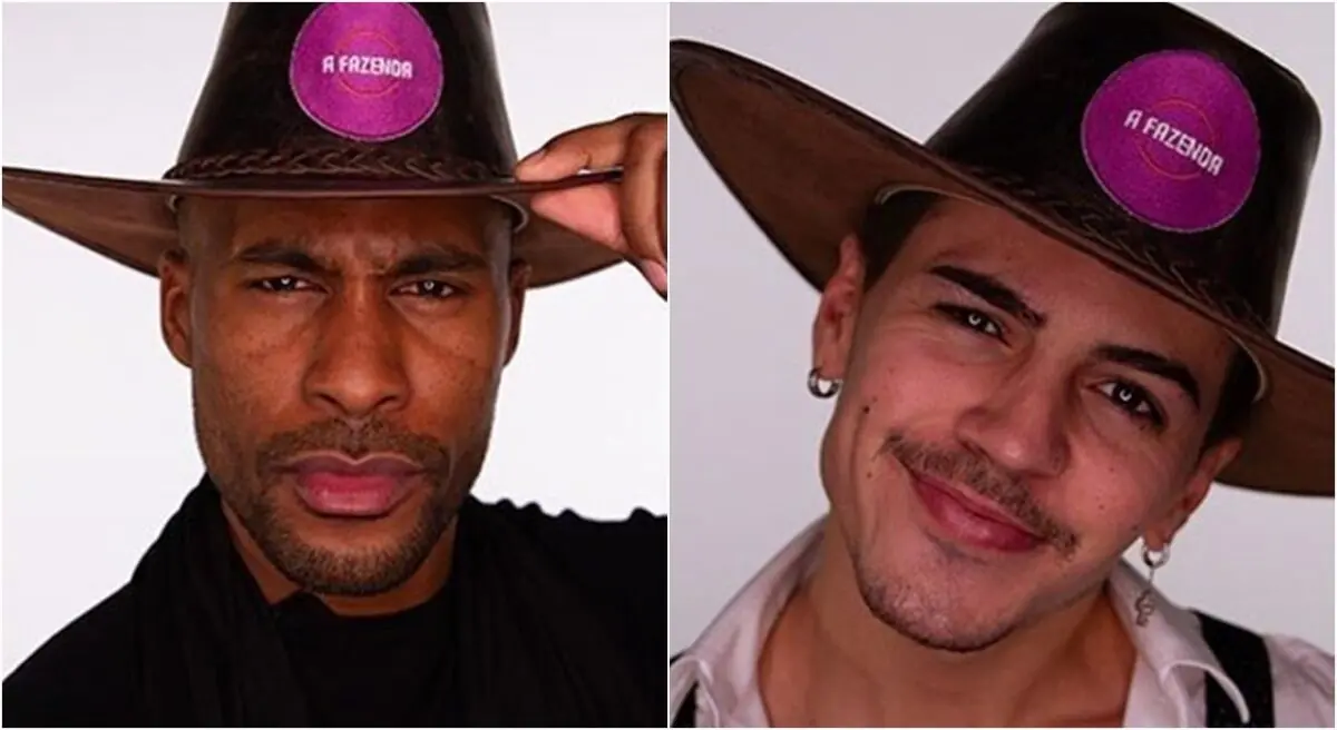 Imagem de Rodrigo Moraes e Biel participantes da Enquete de A Fazenda 12