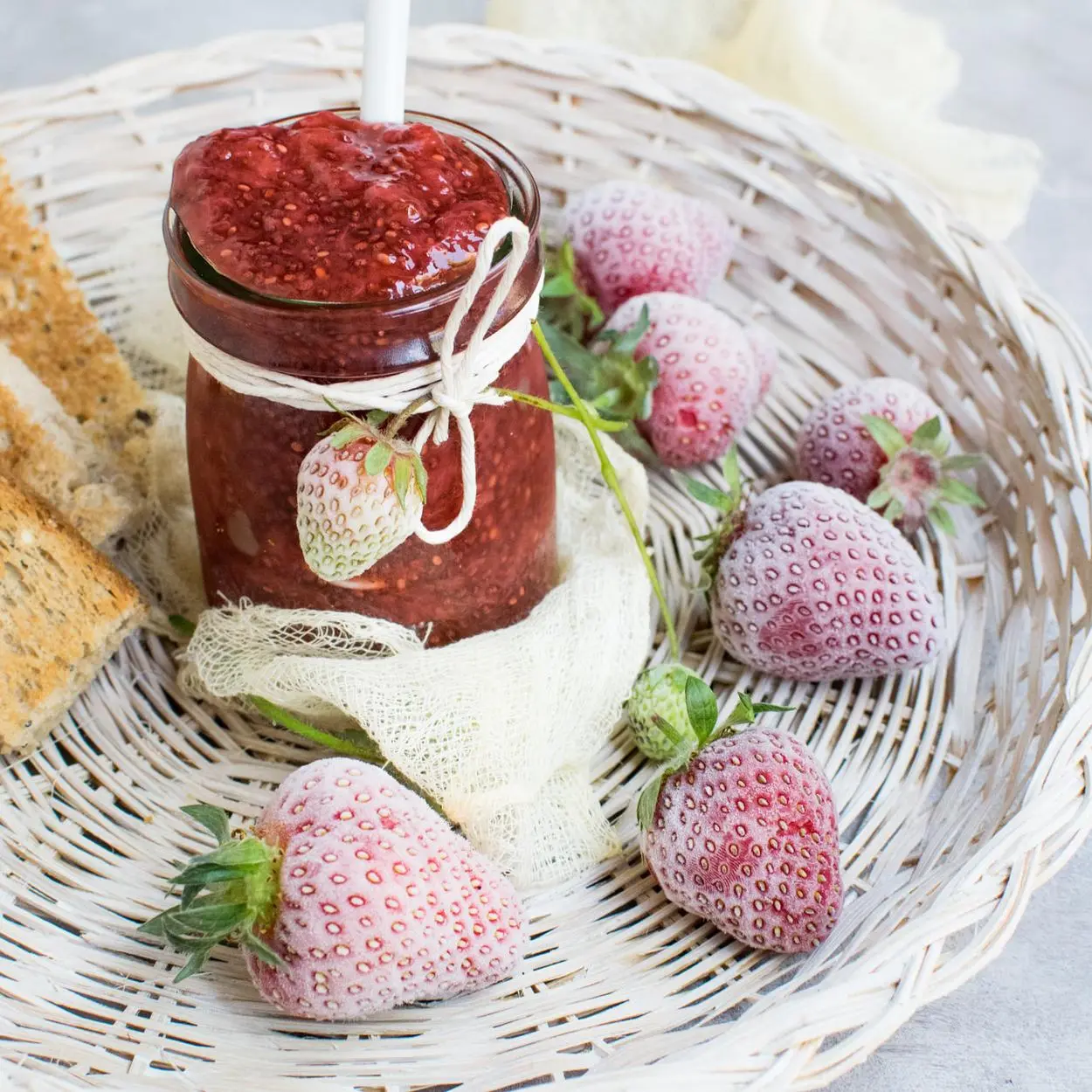 Receitas diferentes de geleia Decoração para embalagens de geleia.