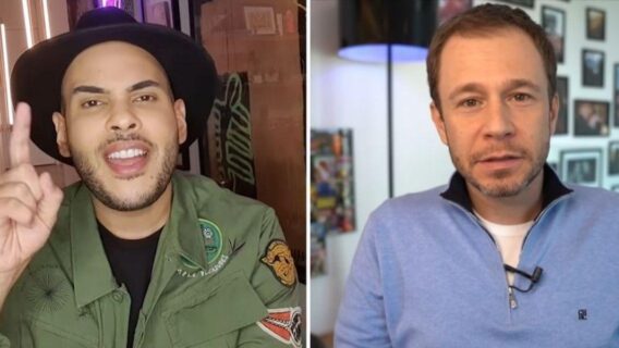 Hugo Gloss e Tiago Leifert discutem nas redes sociais; entenda a treta