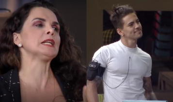 Luiza Ambiel e MC Biel em A Fazenda 12