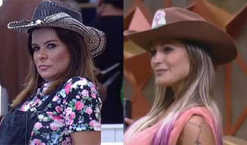 Mara Maravilha e Andressa Urach em A Fazenda