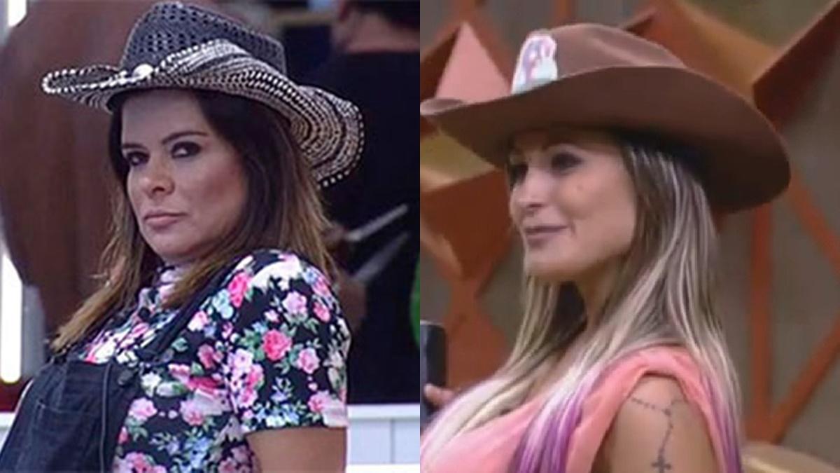 Mara Maravilha e Andressa Urach em A Fazenda