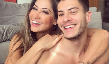 imagem mostra Mayra Cardi e Arthur Aguiar